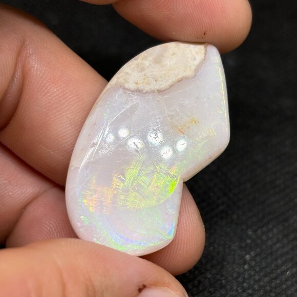 Full Flash Rubbed Polished US Spencer Idaho Opal Specimen Collectible - Picture 8 of 9